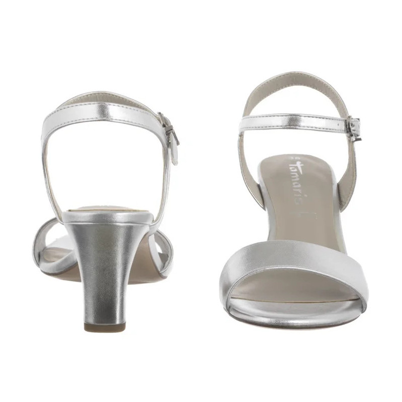 Tamaris Srebrne 1-28008-42 941 Silver (TM495-b) augsti papēži