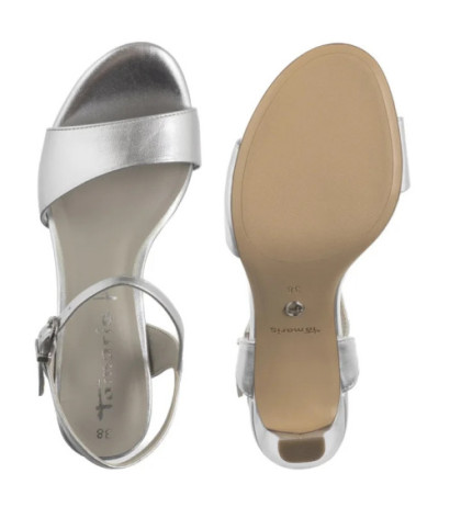 Tamaris Srebrne 1-28008-42 941 Silver (TM495-b) kõrged kontsad