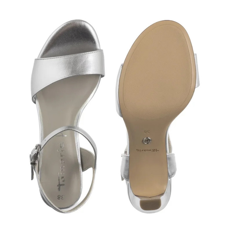 Tamaris Srebrne 1-28008-42 941 Silver (TM495-b) high heels