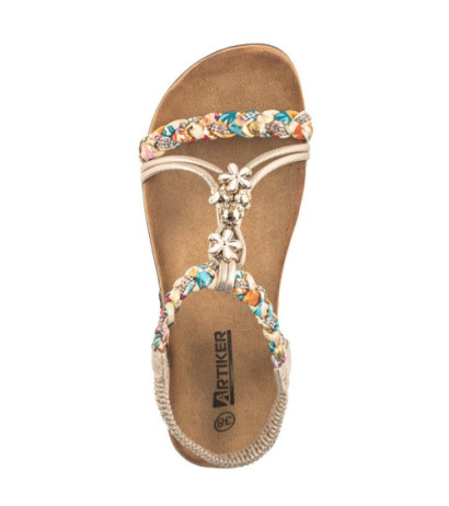 Artiker Złote 54C1323 (AR120-a) sandalai