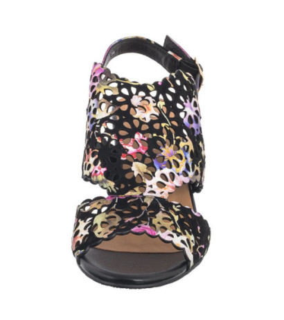 Maciejka Czarne+Kwiaty N6518-01/00-1 (MA1207-b) bateliai