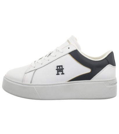 Tommy Hilfiger TH Platform Court Sneaker White/Space Blue FW0FW07910 0K5 (TH1104-a) sporta apavi