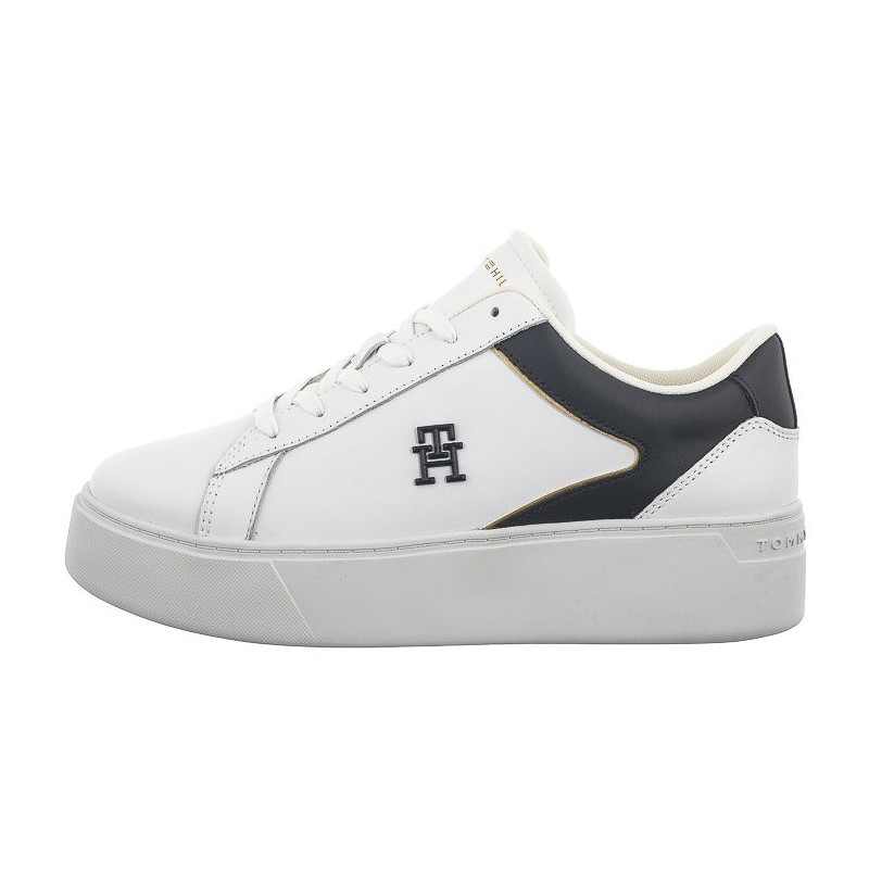 Tommy Hilfiger TH Platform Court Sneaker White/Space Blue FW0FW07910 0K5 (TH1104-a) sporta apavi