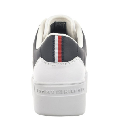 Tommy Hilfiger TH Platform Court Sneaker White/Space Blue FW0FW07910 0K5 (TH1104-a) sporta apavi
