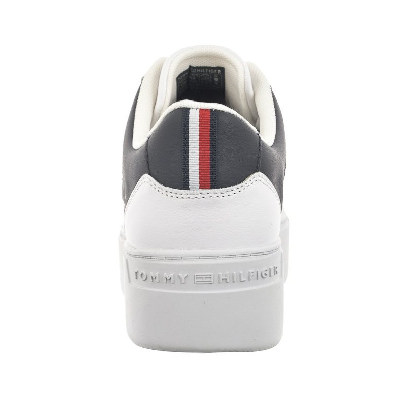 Tommy Hilfiger TH Platform Court Sneaker White/Space Blue FW0FW07910 0K5 (TH1104-a) sporta apavi
