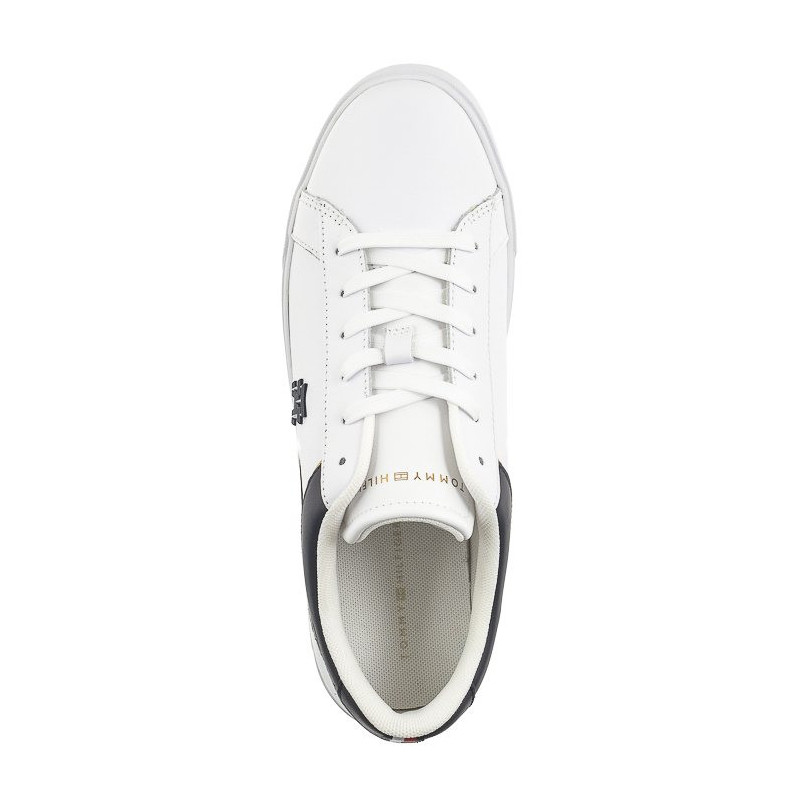 Tommy Hilfiger TH Platform Court Sneaker White/Space Blue FW0FW07910 0K5 (TH1104-a) sporta apavi