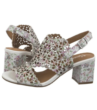 Maciejka Białe+Kwiaty N6518-11/00-1 (MA1207-c) shoes