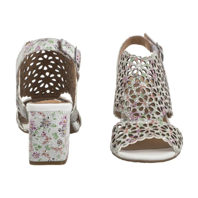 Maciejka Białe+Kwiaty N6518-11/00-1 (MA1207-c) shoes