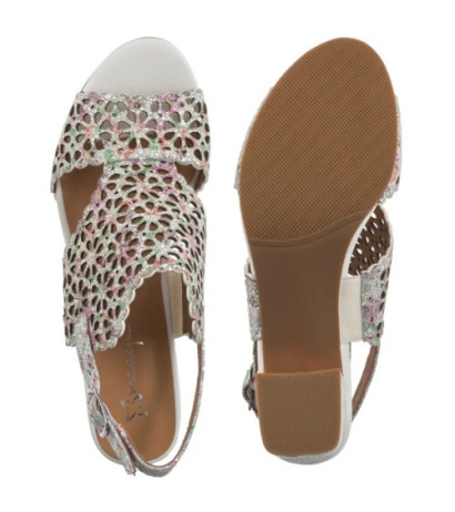 Maciejka Białe+Kwiaty N6518-11/00-1 (MA1207-c) shoes