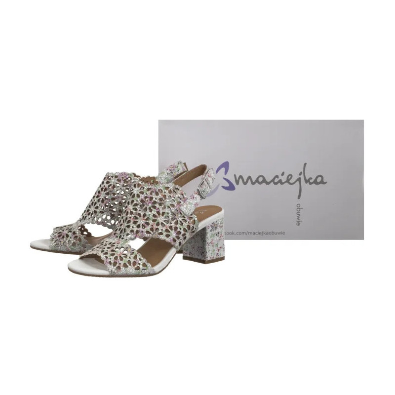 Maciejka Białe+Kwiaty N6518-11/00-1 (MA1207-c) kingad