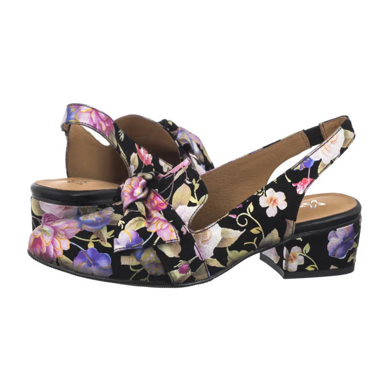 Maciejka Czarne w Kwiaty N6539-43/00-1 (MA1206-d) bateliai