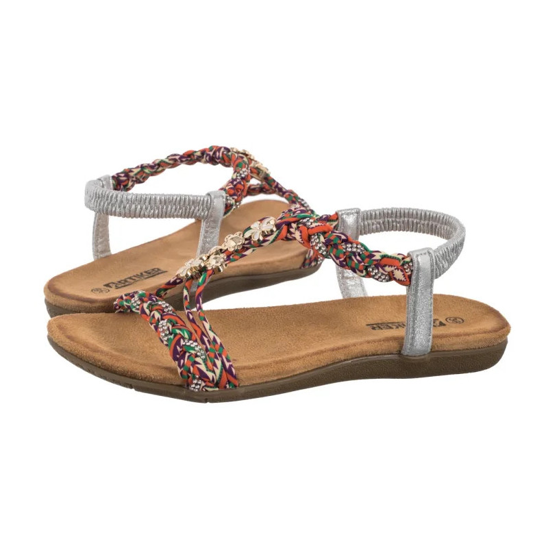 Artiker Srebrne/Multikolor 54C1322 (AR120-b) sandals