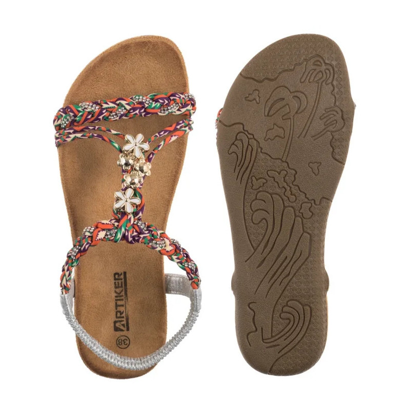 Artiker Srebrne/Multikolor 54C1322 (AR120-b) sandalai