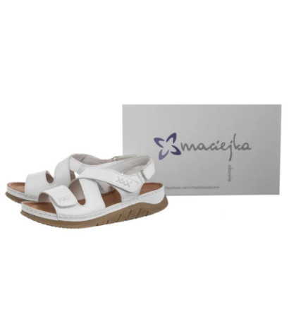 Maciejka Białe L4496-11/00-1 (MA1220-c) sandals