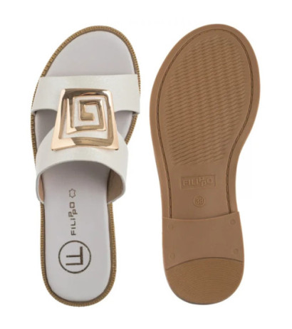 Filippo Białe DK3703/25 WH (FO100-b) Sieviešu apavi/Flip Flops