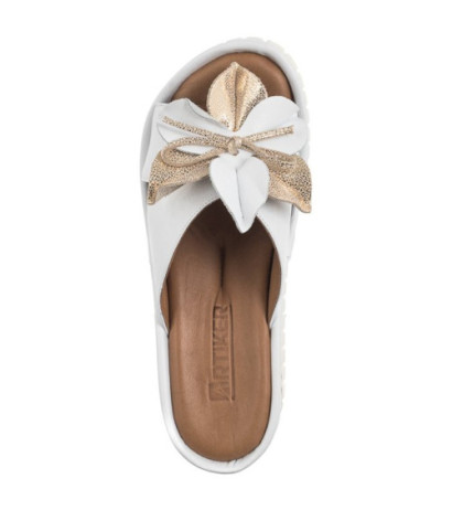 Artiker Białe/Złote 54C0537 (AR125-a) shoes