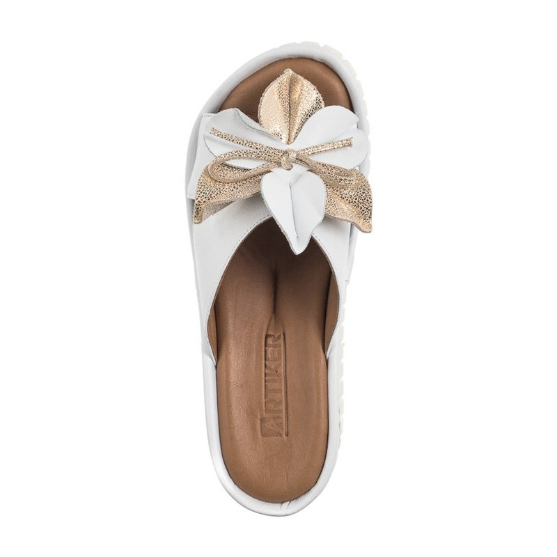 Artiker Białe/Złote 54C0537 (AR125-a) shoes