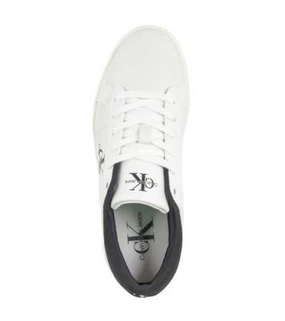 Calvin Klein Classic Cupsole Lowlaceup Lth Wn Bright White/Black YW0YW01444 0GM (CK511-a) kurpes