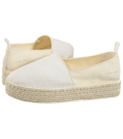 Calvin Klein Platform Espadrille Mix Ml Mtl Creamy White/White YW0YW001622 0F8 (CK513-b) apavi