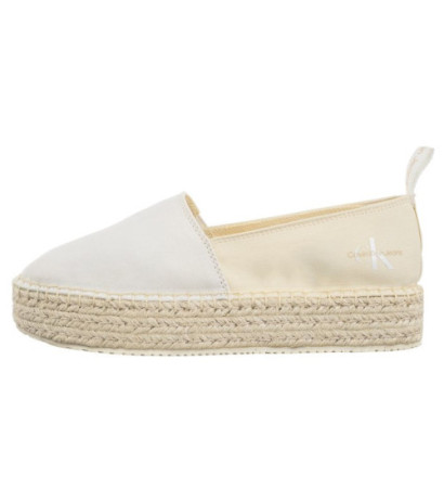 Calvin Klein Platform Espadrille Mix Ml Mtl Creamy White/White YW0YW001622 0F8 (CK513-b) apavi