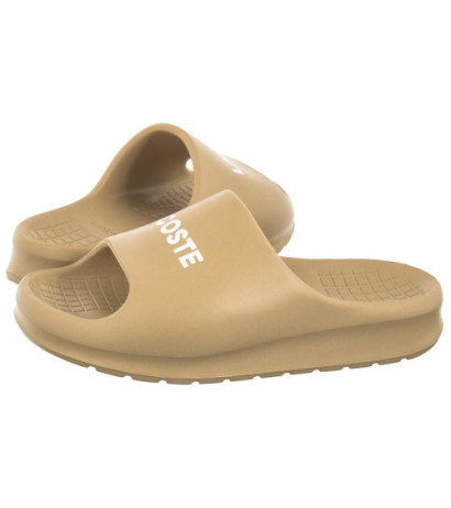 Lacoste Serve Slide 2.0 124 1 CFA Lt Brw/Lt Brw 747CFA0020CJ2 (LC441-a) Sieviešu apavi/Flip Flops