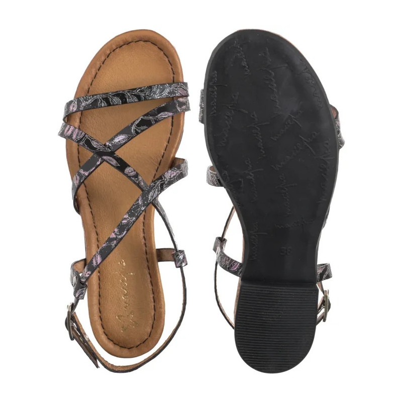 Maciejka Brąz+Srebro 06635-05/00-0 (MA1225-d) sandals