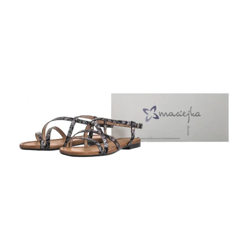 Maciejka Brąz+Srebro 06635-05/00-0 (MA1225-d) sandals