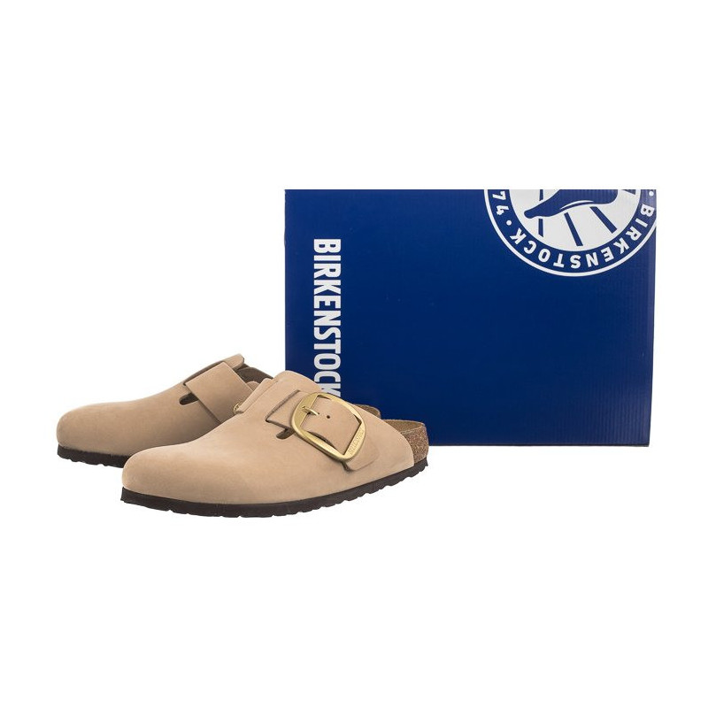 Birkenstock Boston Big Buckle Sandcastle 1028052 (BK267-a) Moteriški batai/šlepetės