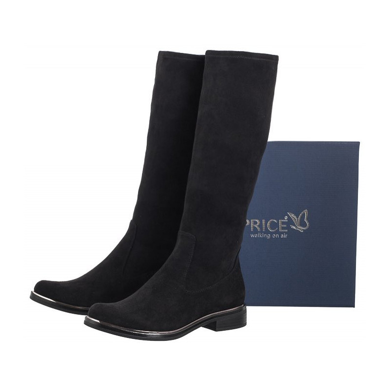 Caprice Czarne 9-25512-41 044 Black Stretch (CP412-b) batai