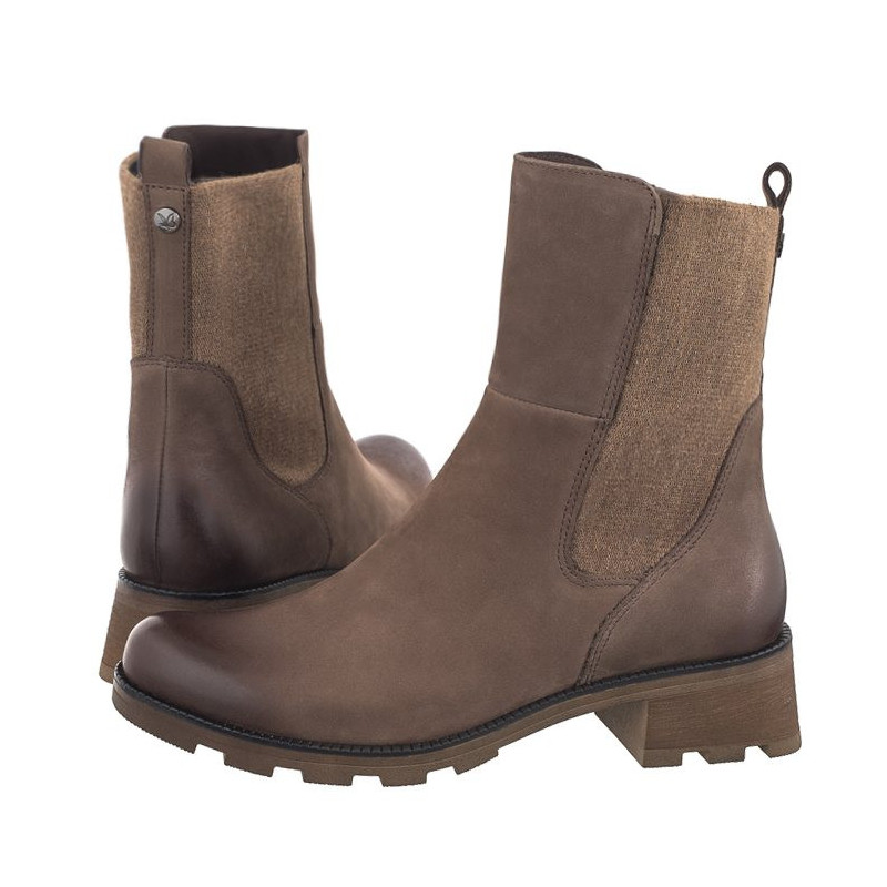 Caprice Brązowe 9-25422-43 334 Taupe Nubuc (CP413-a) batai