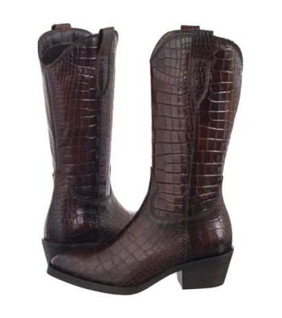 Tamaris Brązowe 1-25706-43 397 Brown Croco (TM502-a) shoes