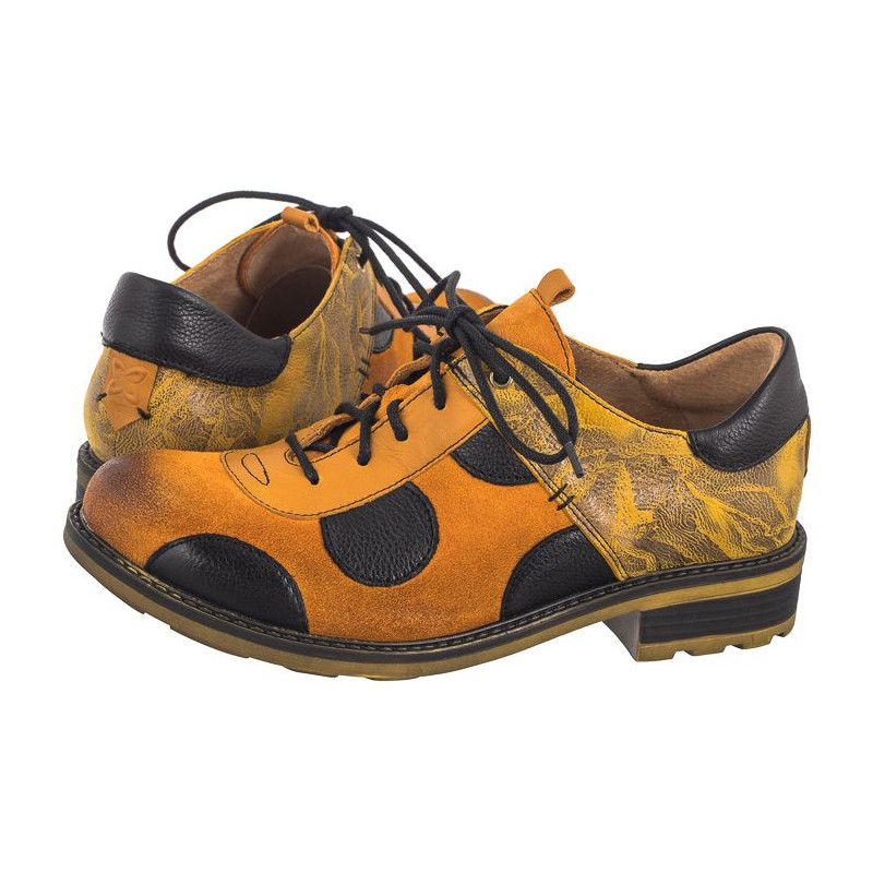 Maciejka Żółte/Czarne 06559-07/00-5 (MA1250-a) kurpes