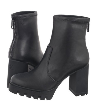 Calvin Klein Heel Platform Zip Boot Mg Nappa Triple Black YW0YW01546 0GJ (CK559-a) shoes