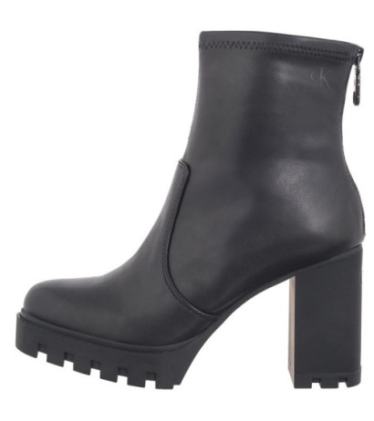 Calvin Klein Heel Platform Zip Boot Mg Nappa Triple Black YW0YW01546 0GJ (CK559-a) kurpes
