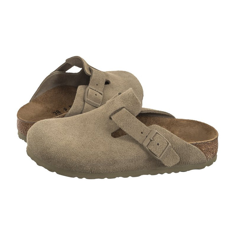 Birkenstock Boston BS Faded Khaki 1025844 (BK275-a) Moteriški batai/šlepetės