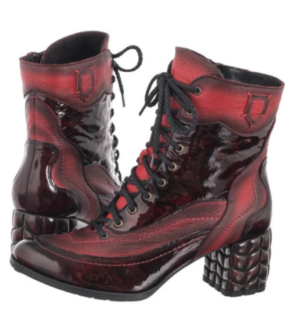 Maciejka Czerwone+Czarne 06640-08/00-8 (MA1254-a) shoes