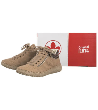 Rieker Beżowe 50903-20 Beige (RI200-a) kingad