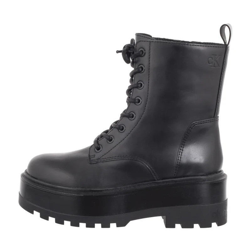 Calvin Klein Flatform High Lace Up Mg Dl Triple Black YW0YW01535 0GJ (CK568-a) kurpes
