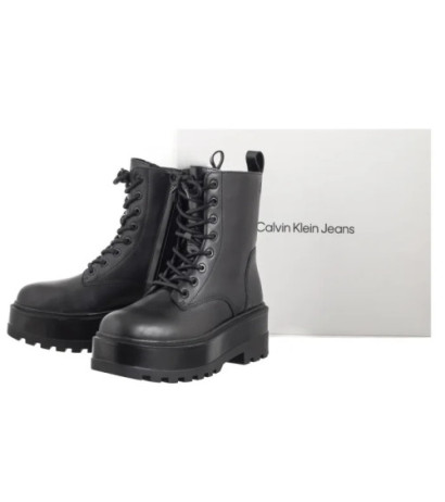 Calvin Klein Flatform High Lace Up Mg Dl Triple Black YW0YW01535 0GJ (CK568-a) kurpes