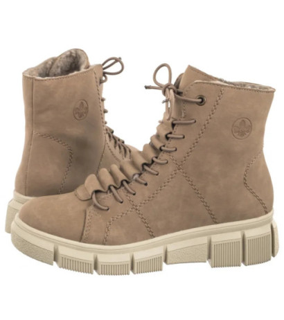 Rieker Beżowe X3428-20 Beige (RI202-a) batai