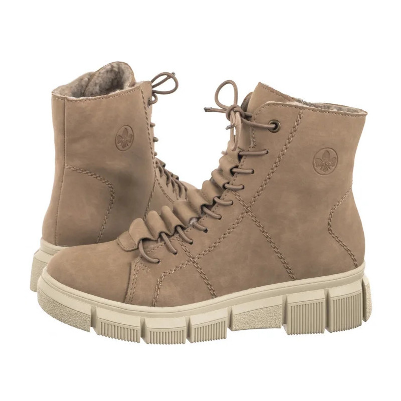 Rieker Beżowe X3428-20 Beige (RI202-a) kingad