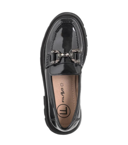 Filippo Czarne Lakierowane DP6475/24 BK L (FO111-a) shoes