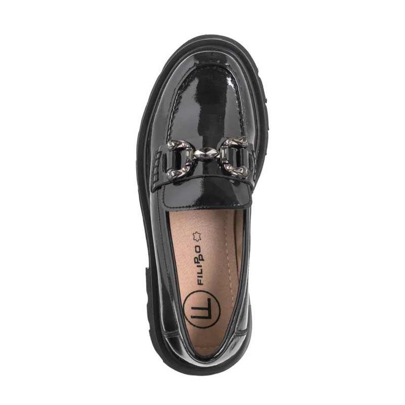 Filippo Czarne Lakierowane DP6475/24 BK L (FO111-a) kingad