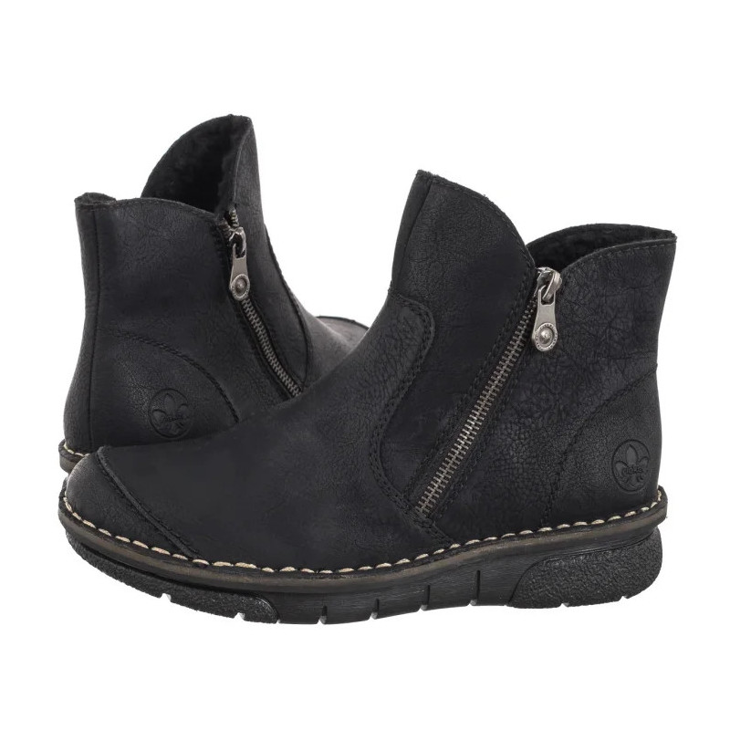 Rieker Czarne 73357-00 Black (RI204-a) batai