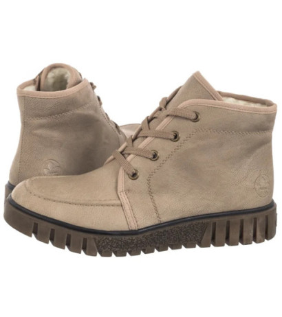 Rieker Beżowe Y3407-60 Beige (RI205-a) kurpes