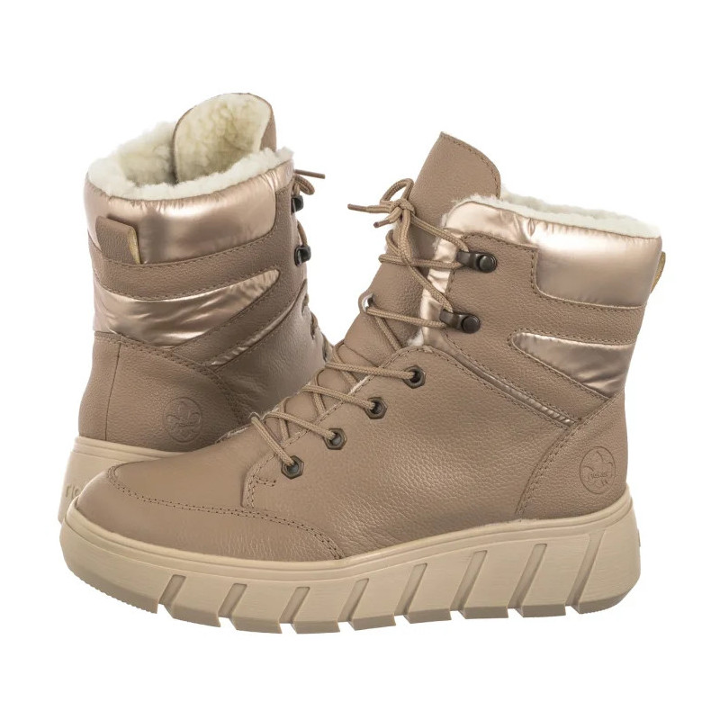 Rieker Beżowe Y3504-20 Beige (RI206-a) batai