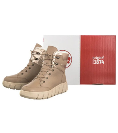 Rieker Beżowe Y3504-20 Beige (RI206-a) zābaki