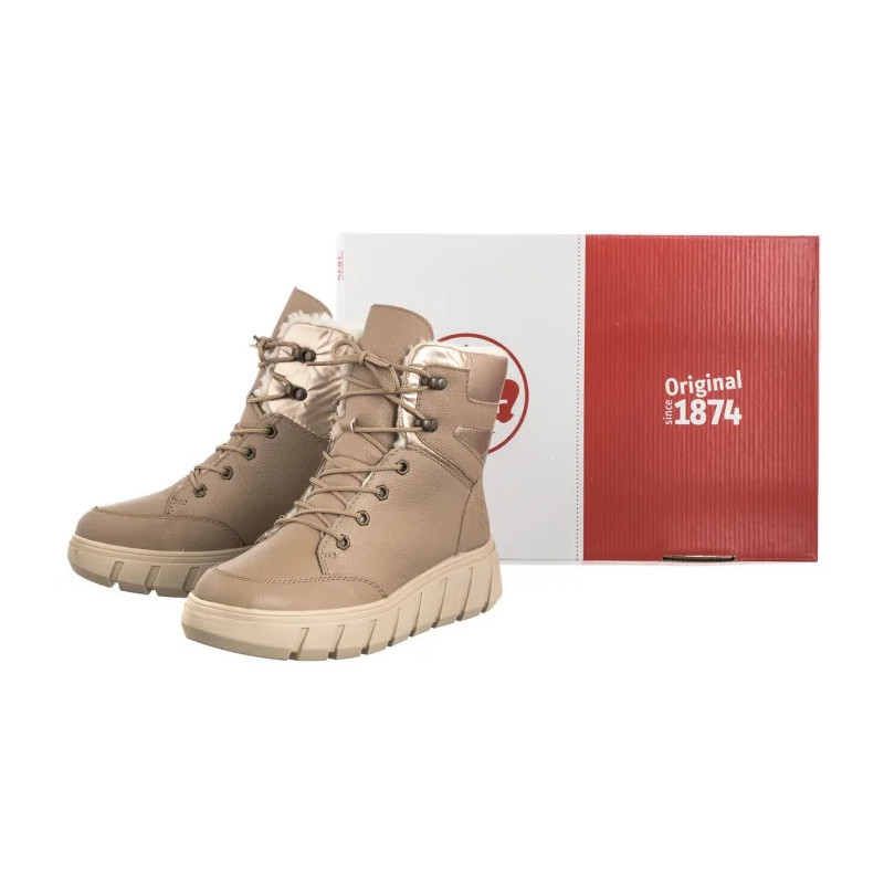 Rieker Beżowe Y3504-20 Beige (RI206-a) boots