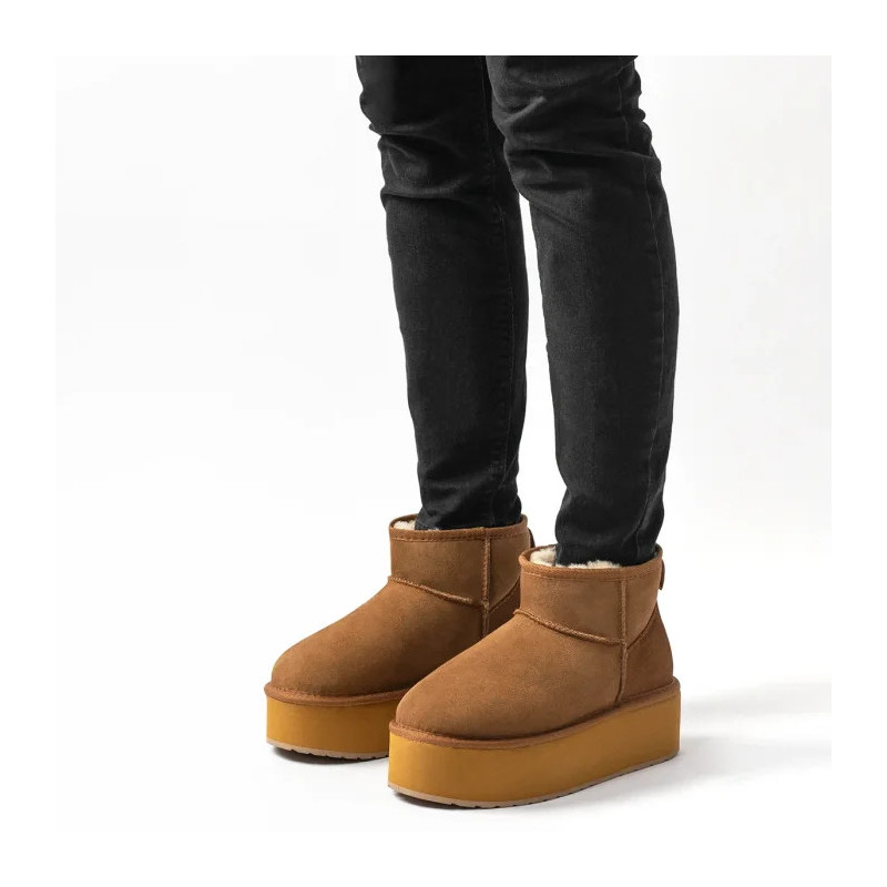 EMU Australia Stinger Micro Flatform Chestnut W13082 (EM505-g) shoes