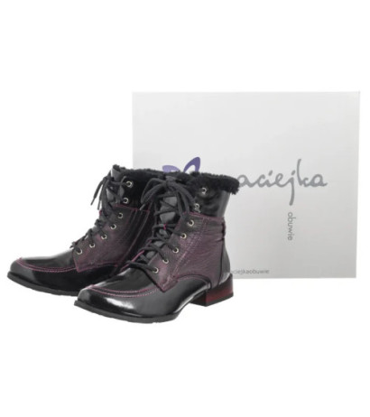 Maciejka Fuksja+Czarne 06573-05/00-4 (MA1268-a) batai